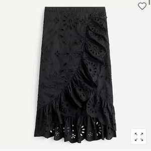 J.Crew Skirt eyelet Sz medium New